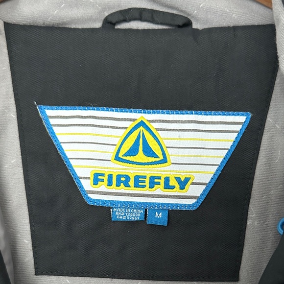 Firefly Men's Striped Black and Gray Ski Jacket - Picture 2 of 10